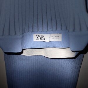 ZARA Linen Blend Knit Pencil Skirt